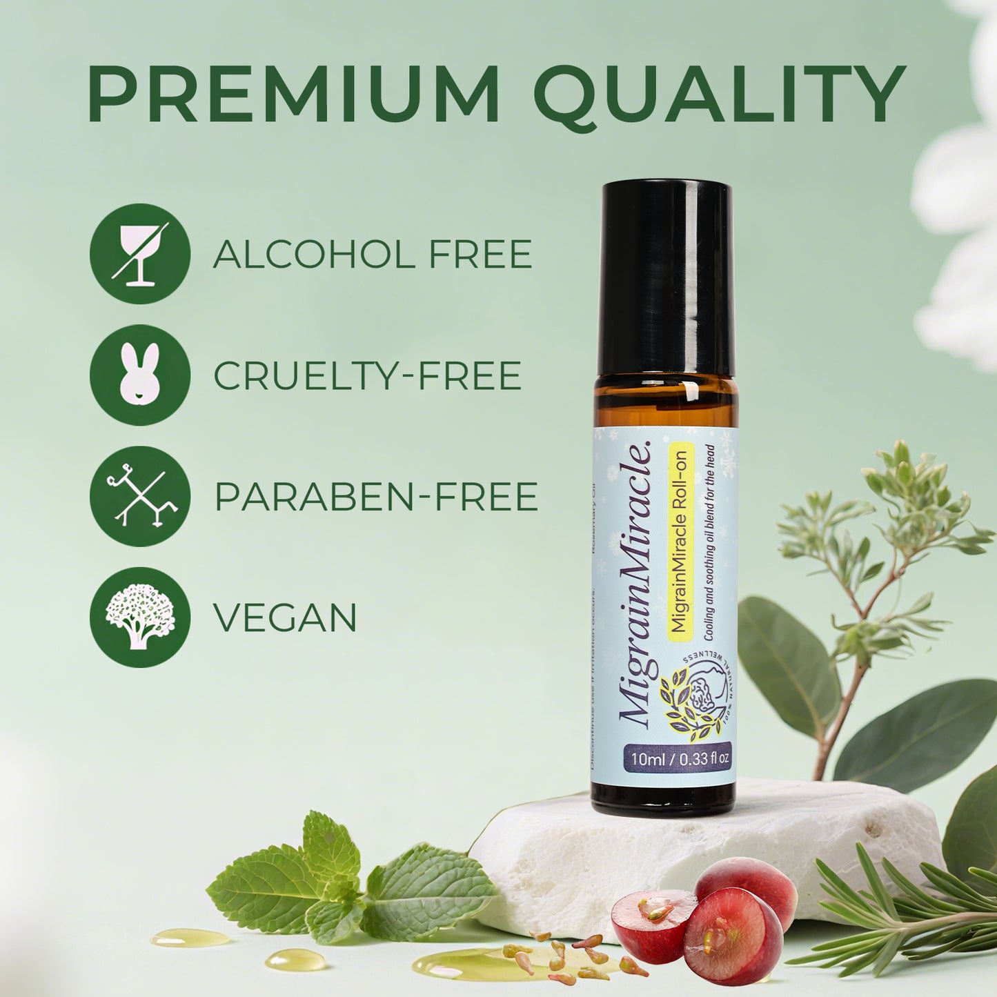 The MigrainMiracle Cooling Rescue Roll-on
