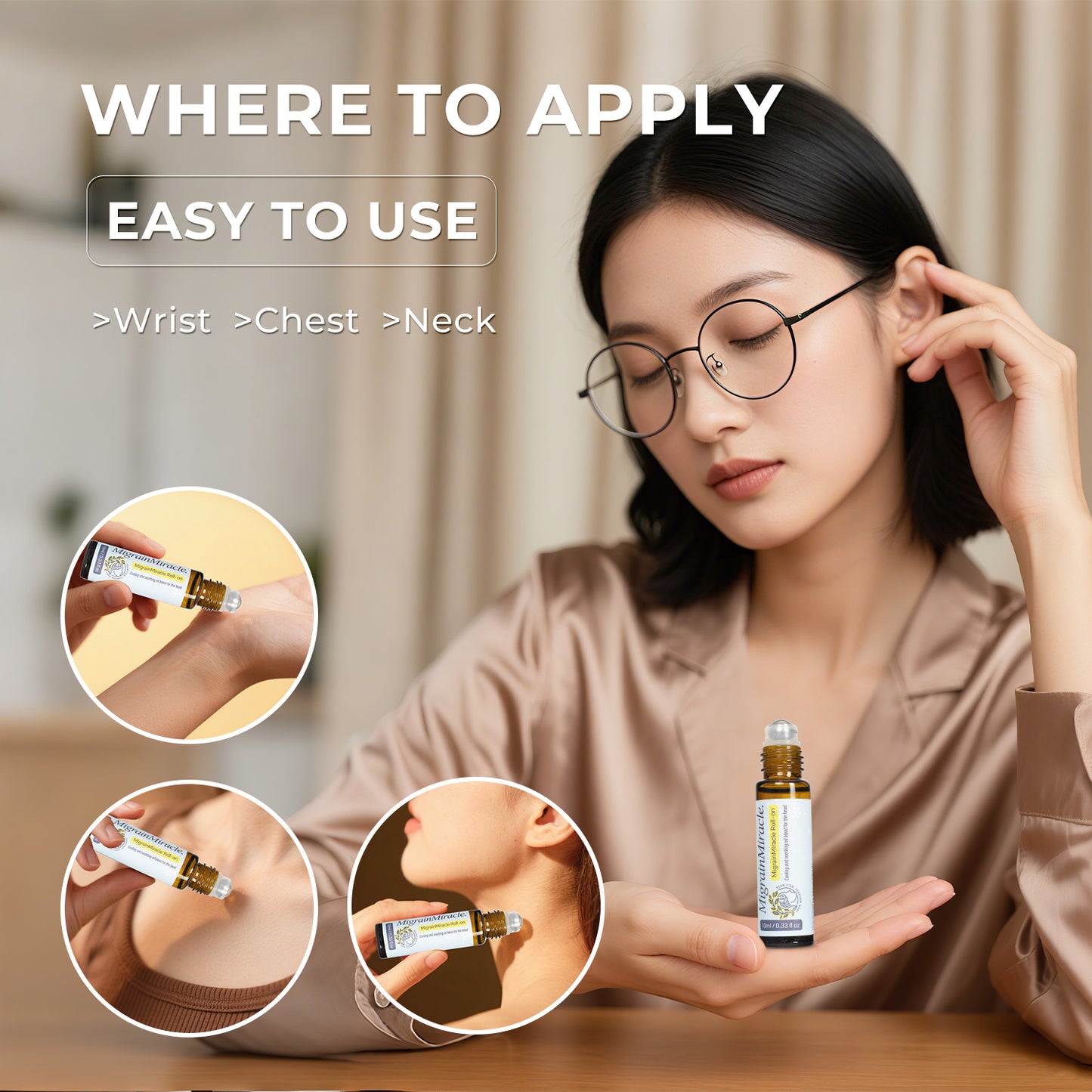 The MigrainMiracle Cooling Rescue Roll-on