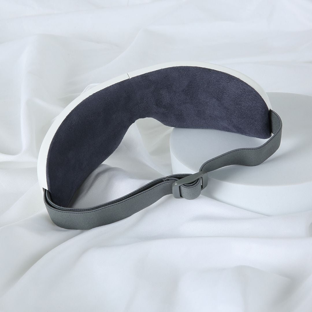 Massaging and heating eye mask
